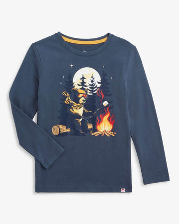 Teddy Smores Graphic Long Sleeve Tee