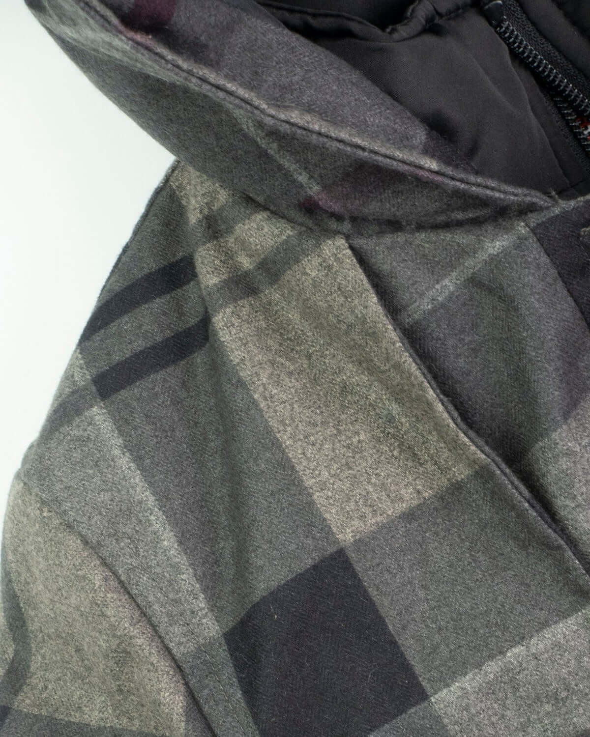 Grey Plaid New Gotham Coat