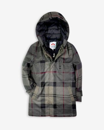 Grey Plaid New Gotham Coat