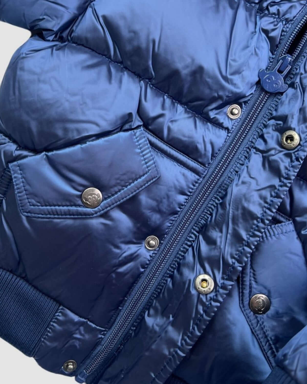 Navy Blue Puffy Coat
