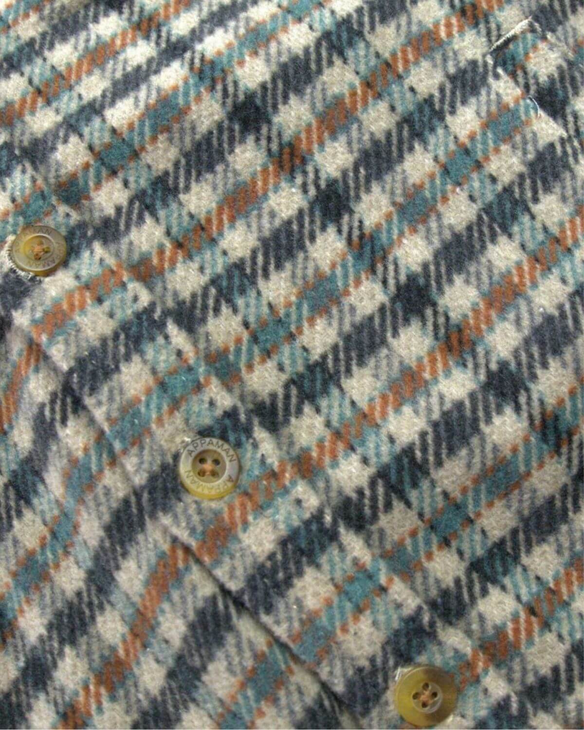 Beige Check Glen Flannel Hoodie