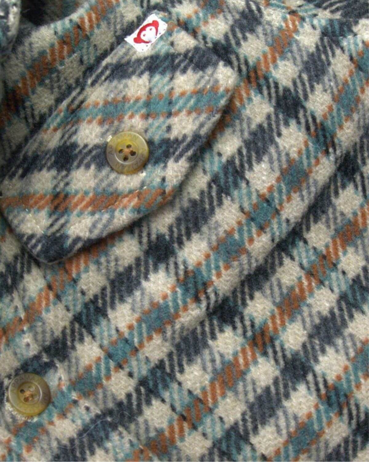 Beige Check Glen Flannel Hoodie