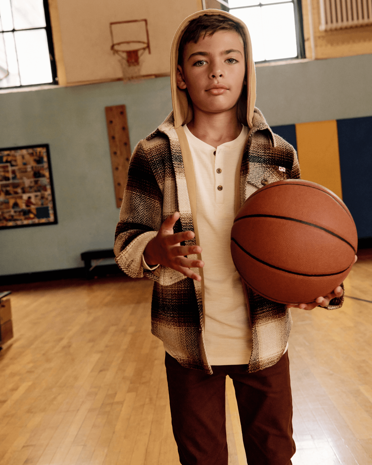 Lumber Plaid Glen Flannel Hoodie