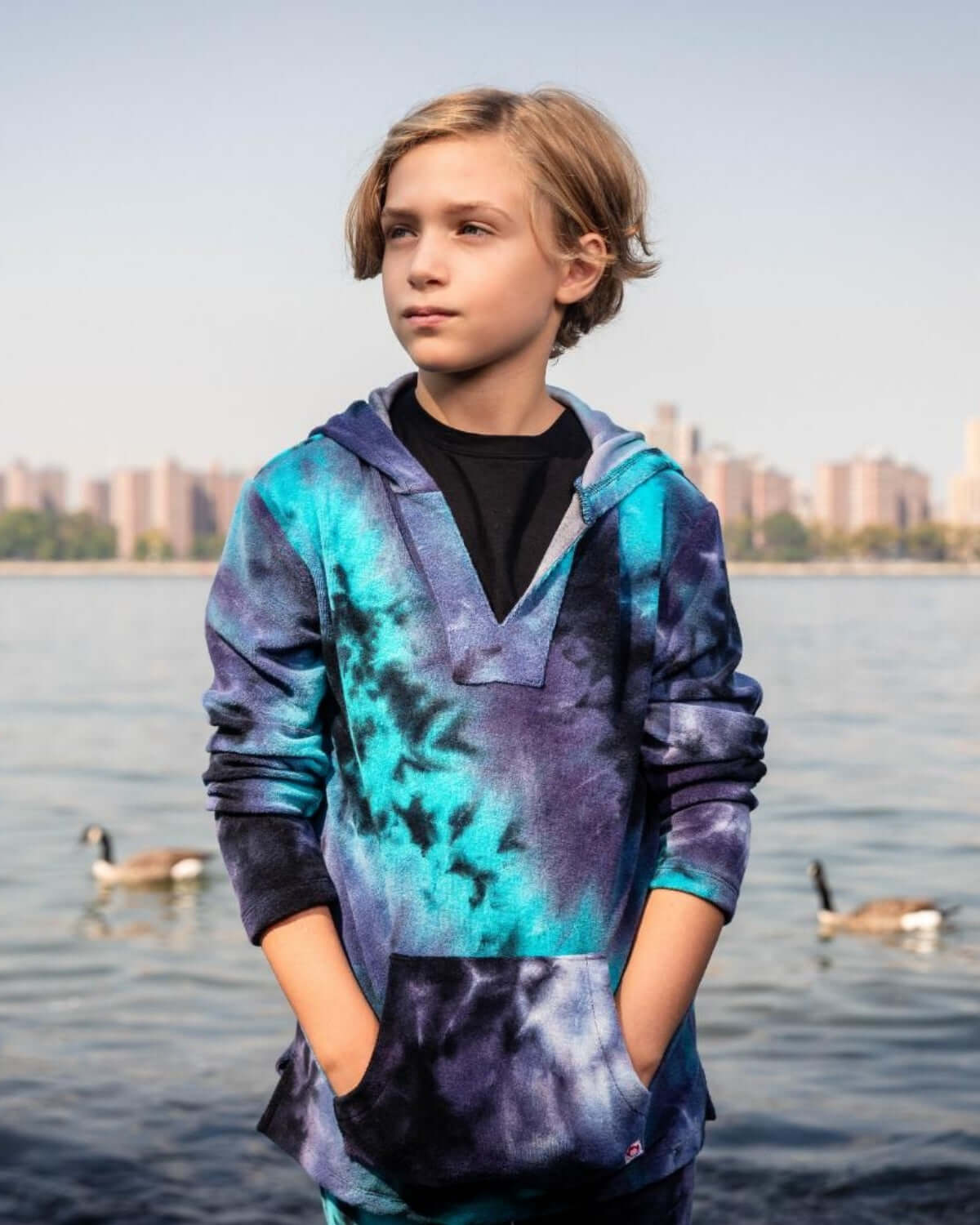 Ocean Tie Dye Baja Pullover