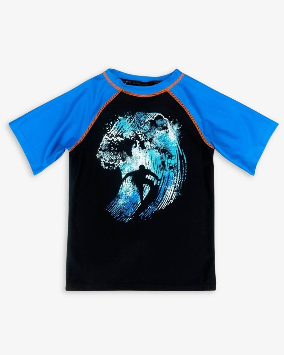 Surfer Wave Blue Rash Guard