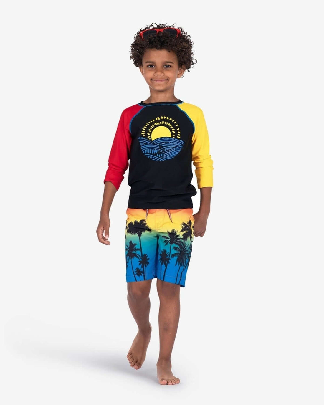 Ombre Palms Swim Trunks