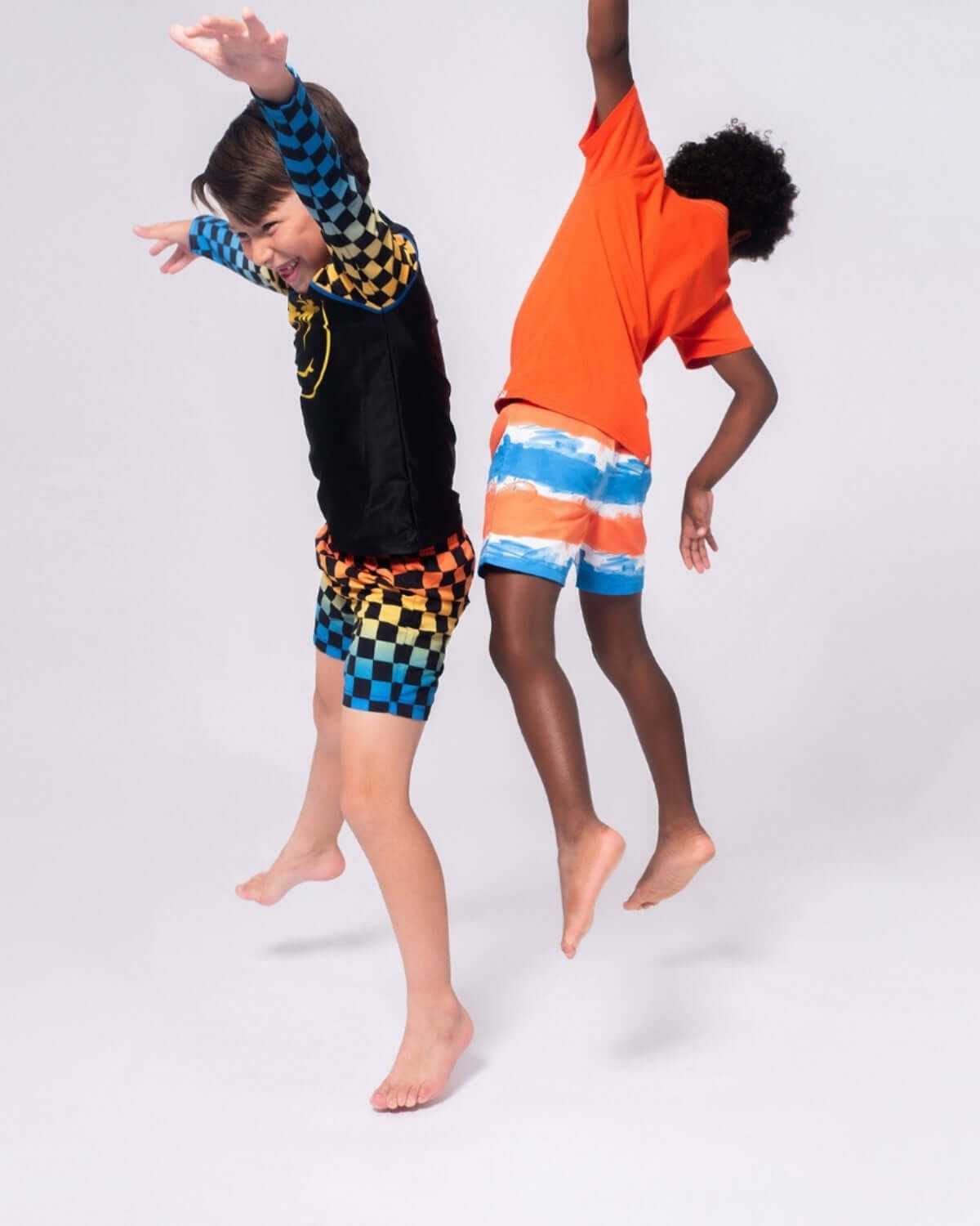 Painter's Stripe Swim Trunks