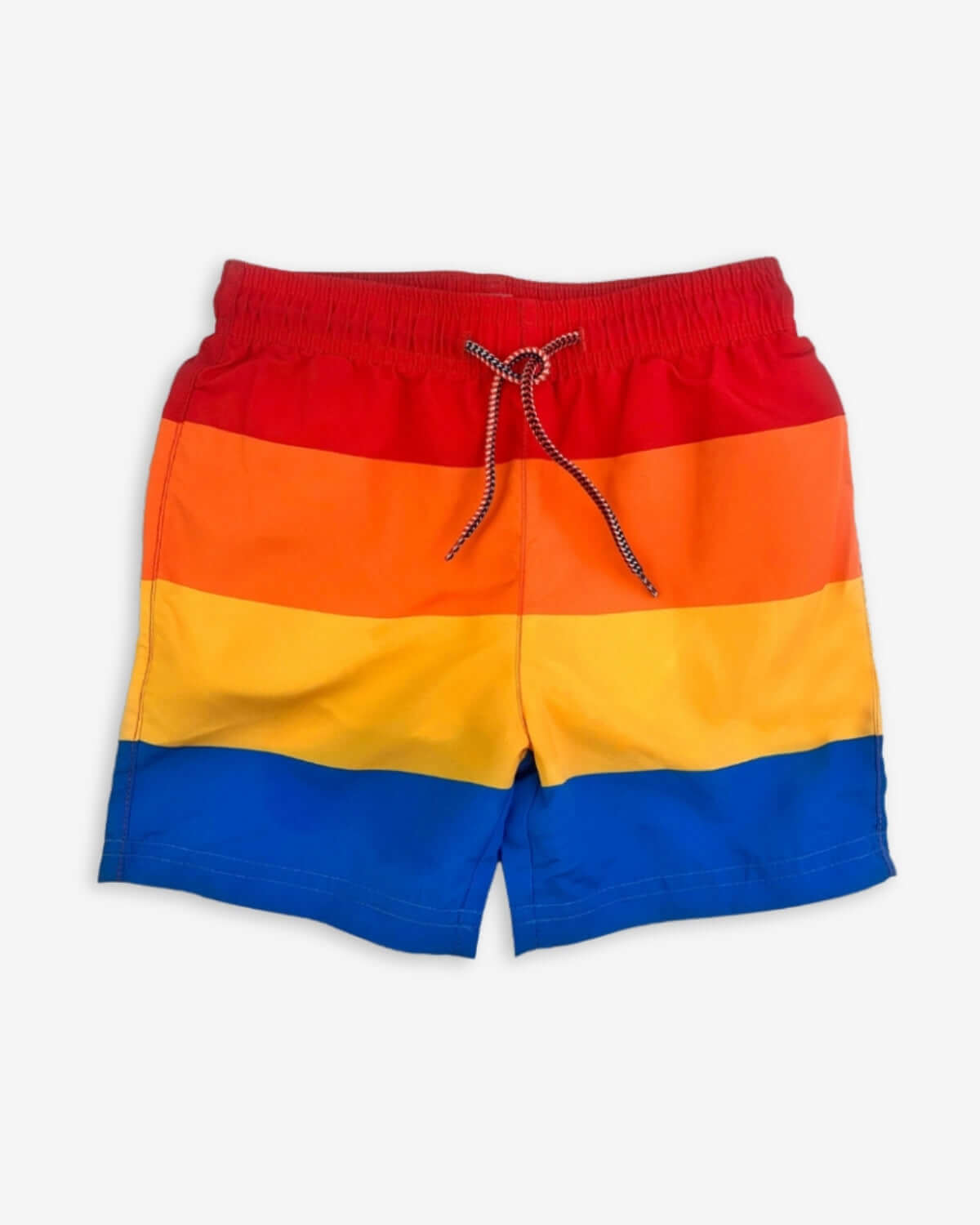 Retro Stripes Swim Trunks