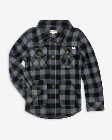 Black Check Snow Fleece Shirt