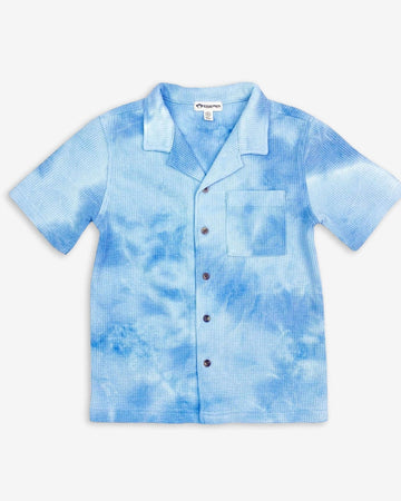 Blue Tie Dye Resort Shirt