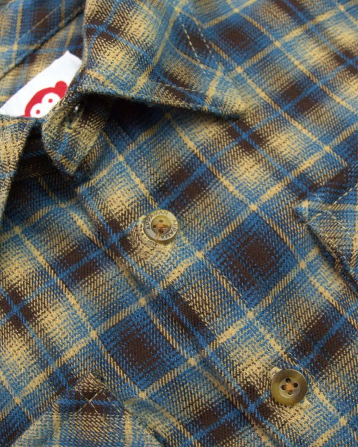 Chocolate/Blue Plaid Flannel Shirt