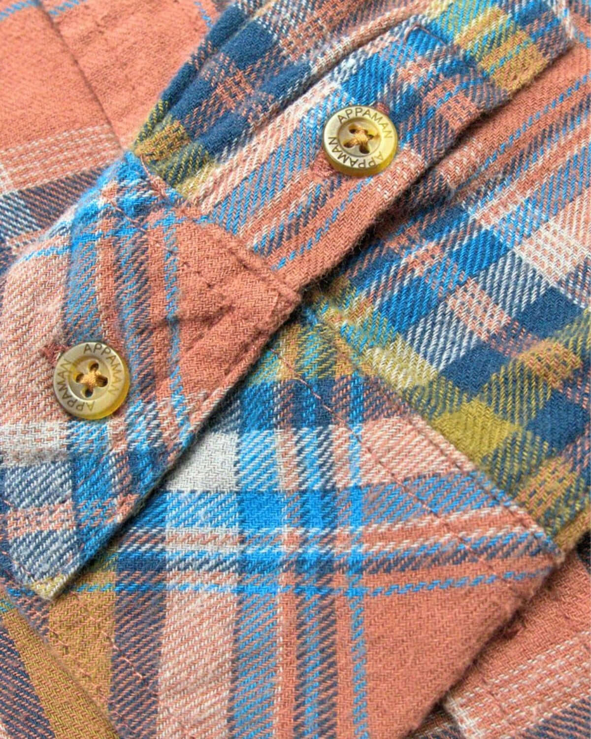 Clay/Jewel Plaid Flannel Shirt