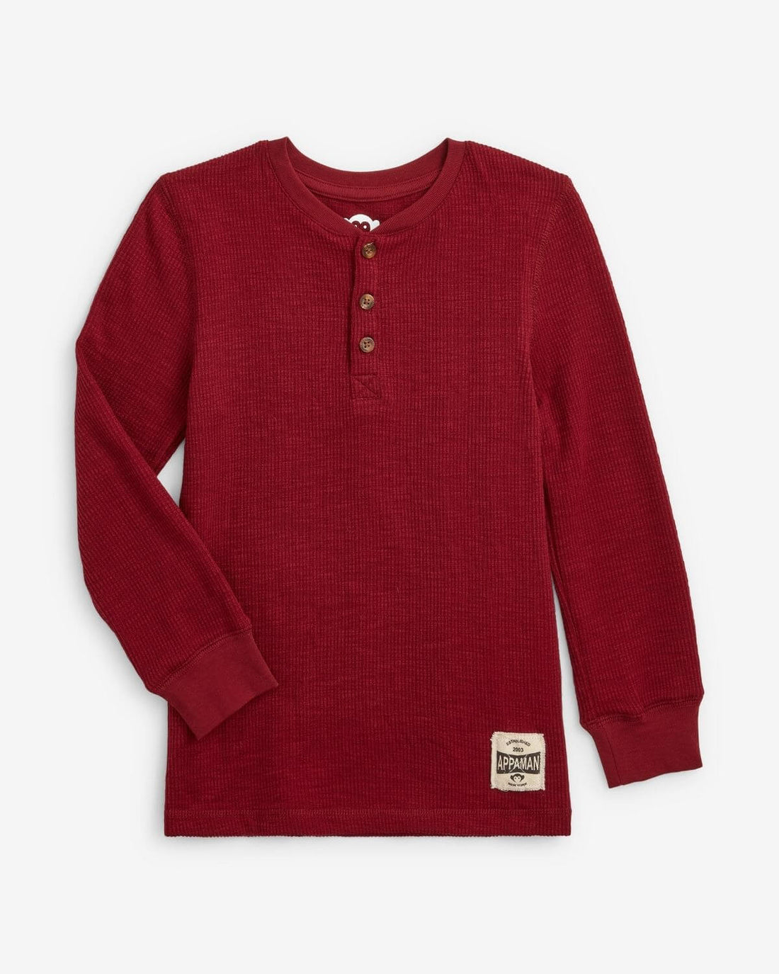 Dark Cherry Craftsman Thermal Henley