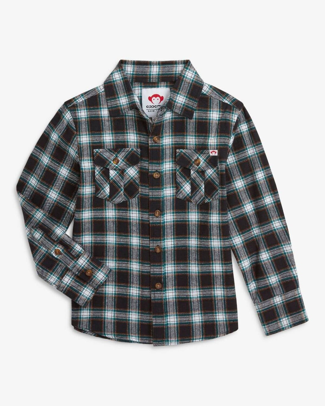Black Umber Check Flannel Shirt