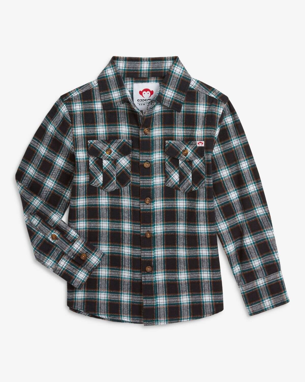 Black Umber Check Flannel Shirt