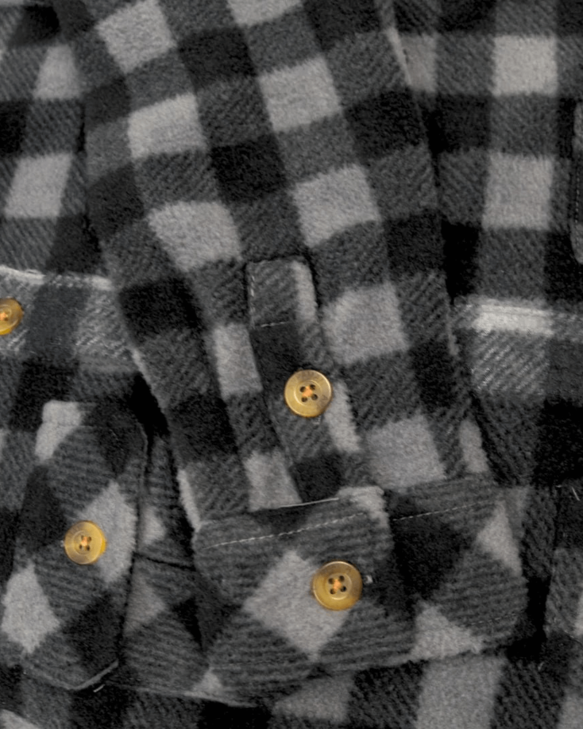 Grey/Black Check Snow Fleece Shirt