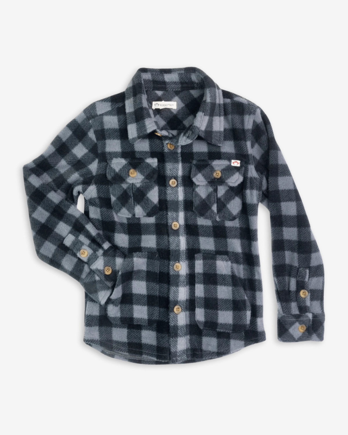 Grey/Black Check Snow Fleece Shirt