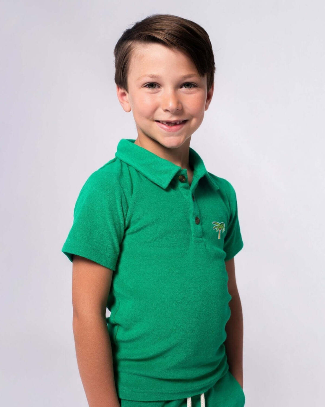 Kelly Green Terry Fairbanks Polo