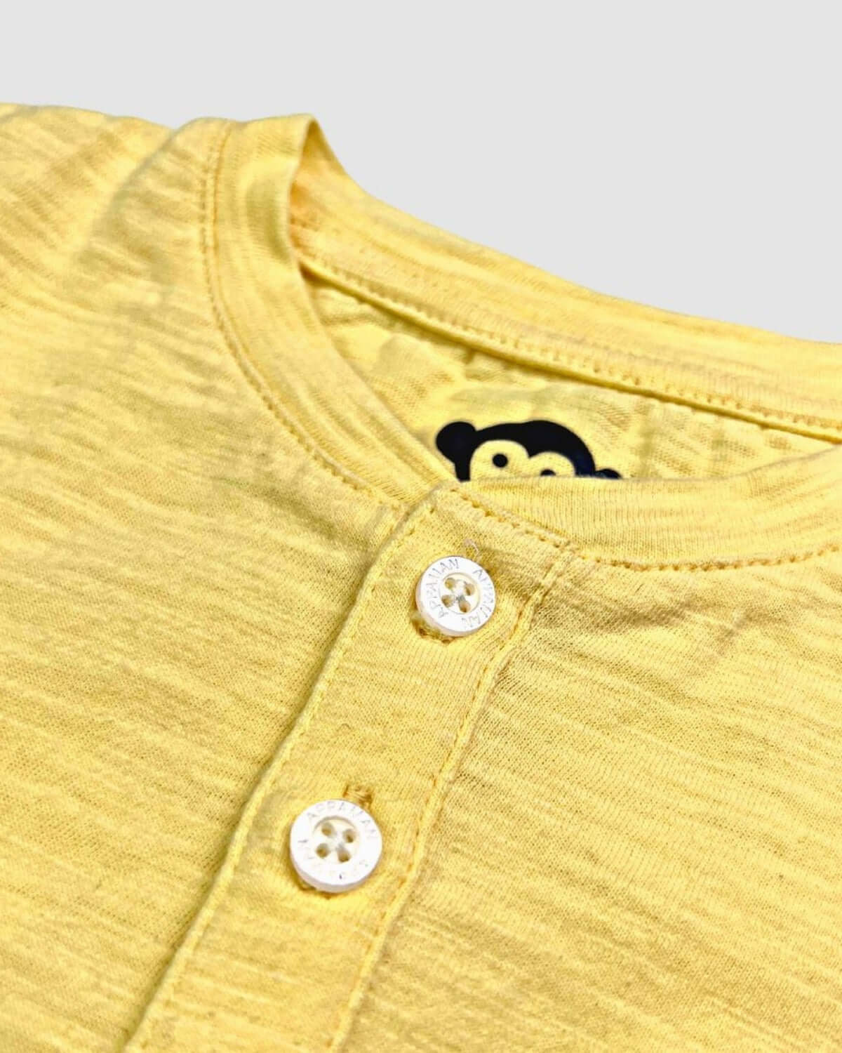 Pale Yellow Day Party Henley