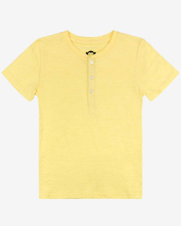 Pale Yellow Day Party Henley