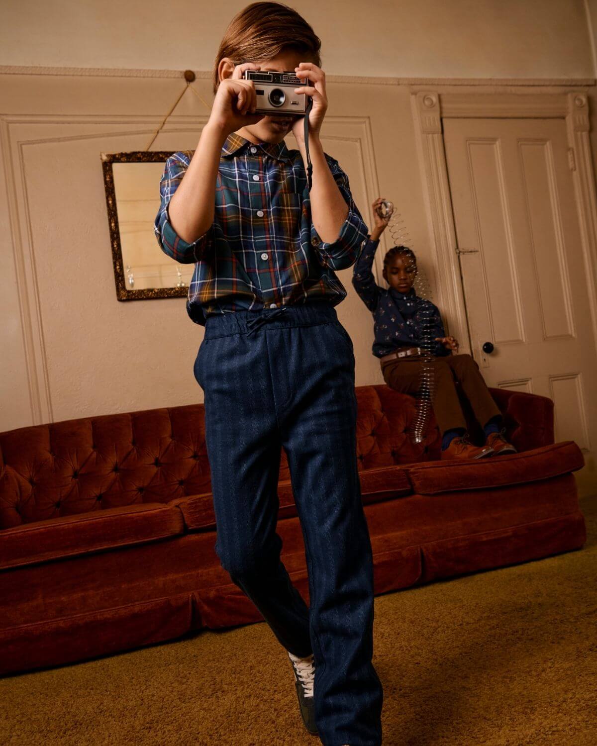 Navy Stripe Everyday Stretch Pants