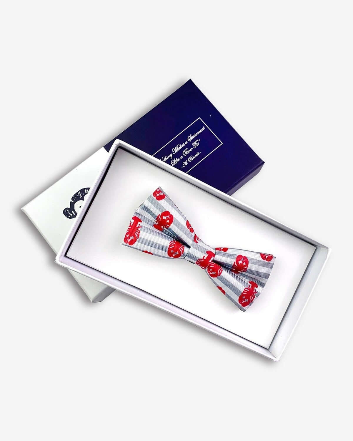 Lobster Stripe Bow Tie