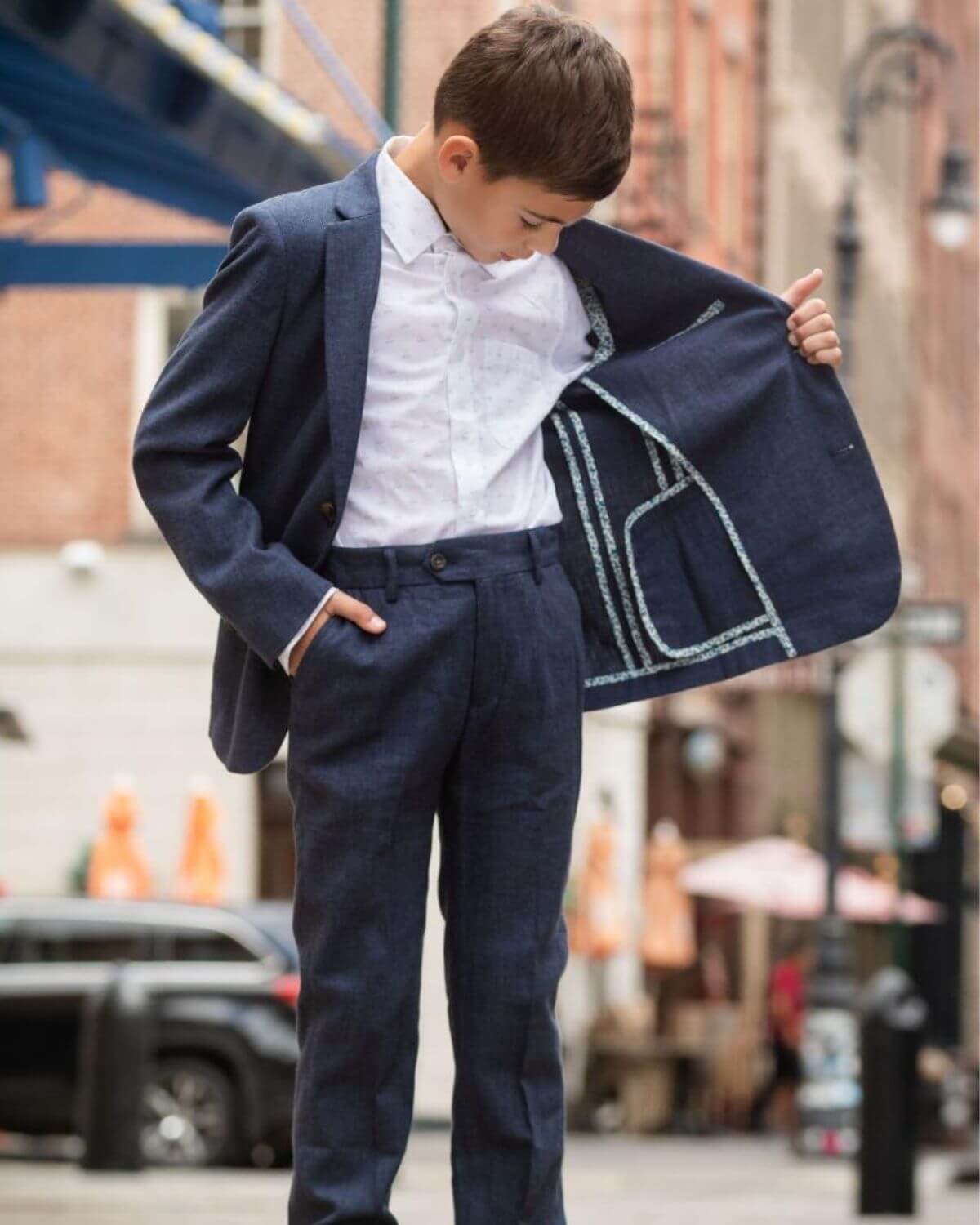 Blue Nights Linen Beach Pants