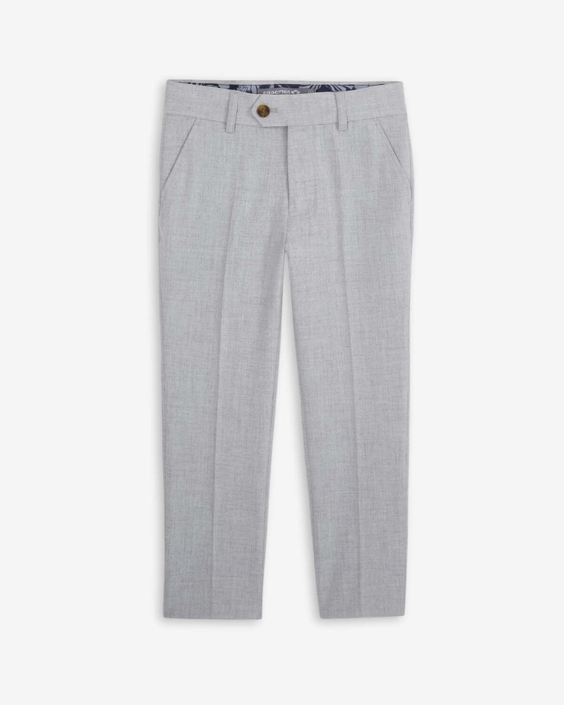 High Rise Grey Stretchy Suit Pants