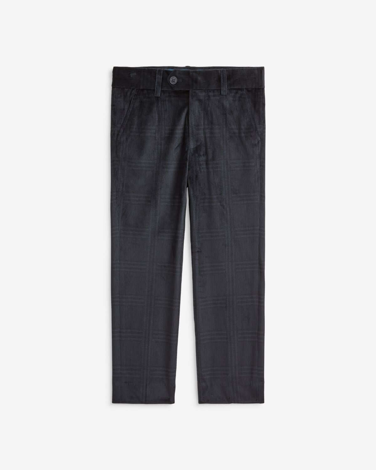 Midnight Velvet Plaid Suit Pants