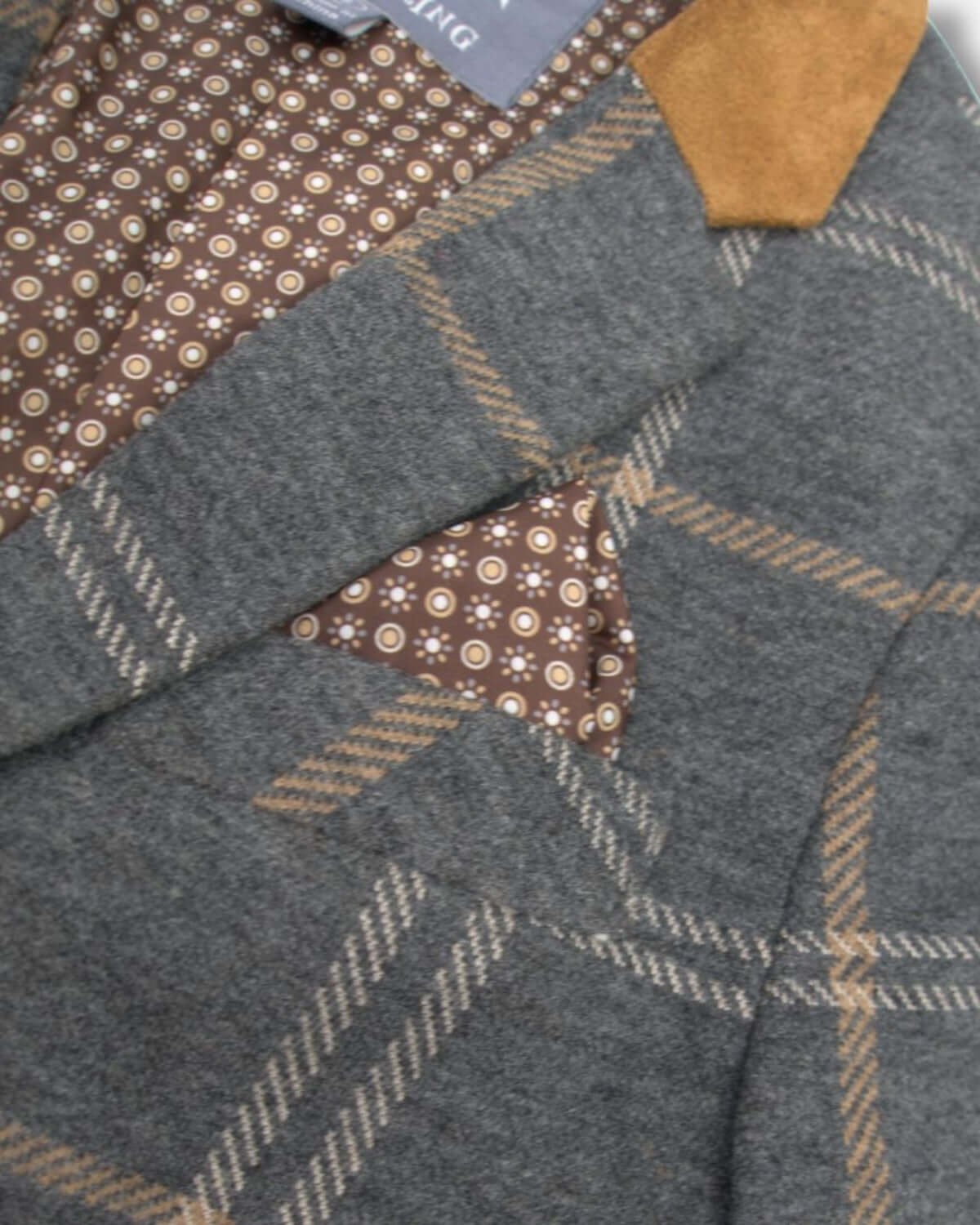 Smoky Windowpane Club Jacket