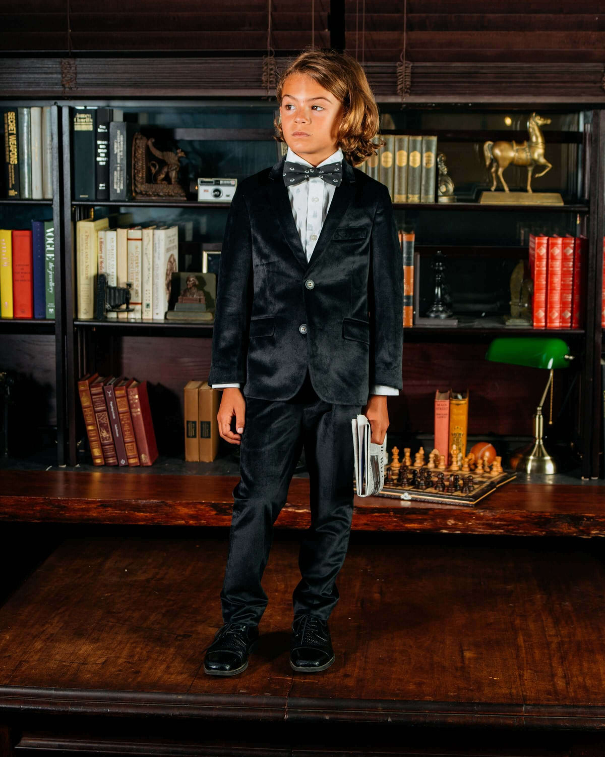 Black Velvet Suit Pants