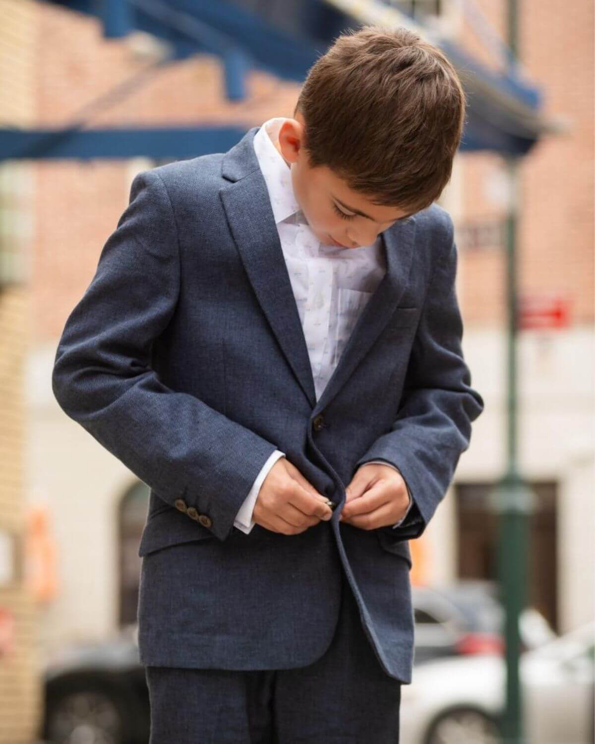 Blue Nights Linen Sports Jacket
