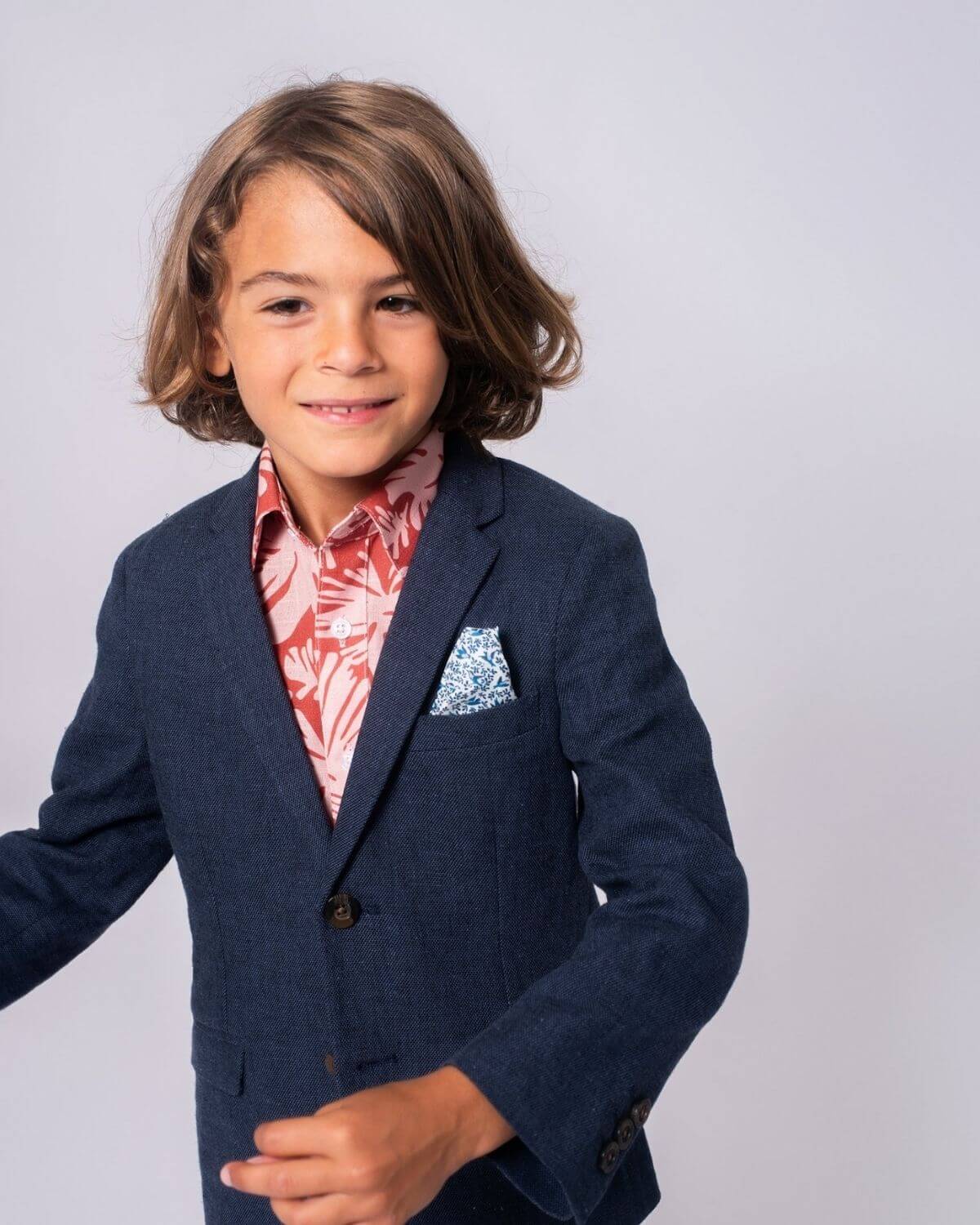 Blue Nights Linen Sports Jacket