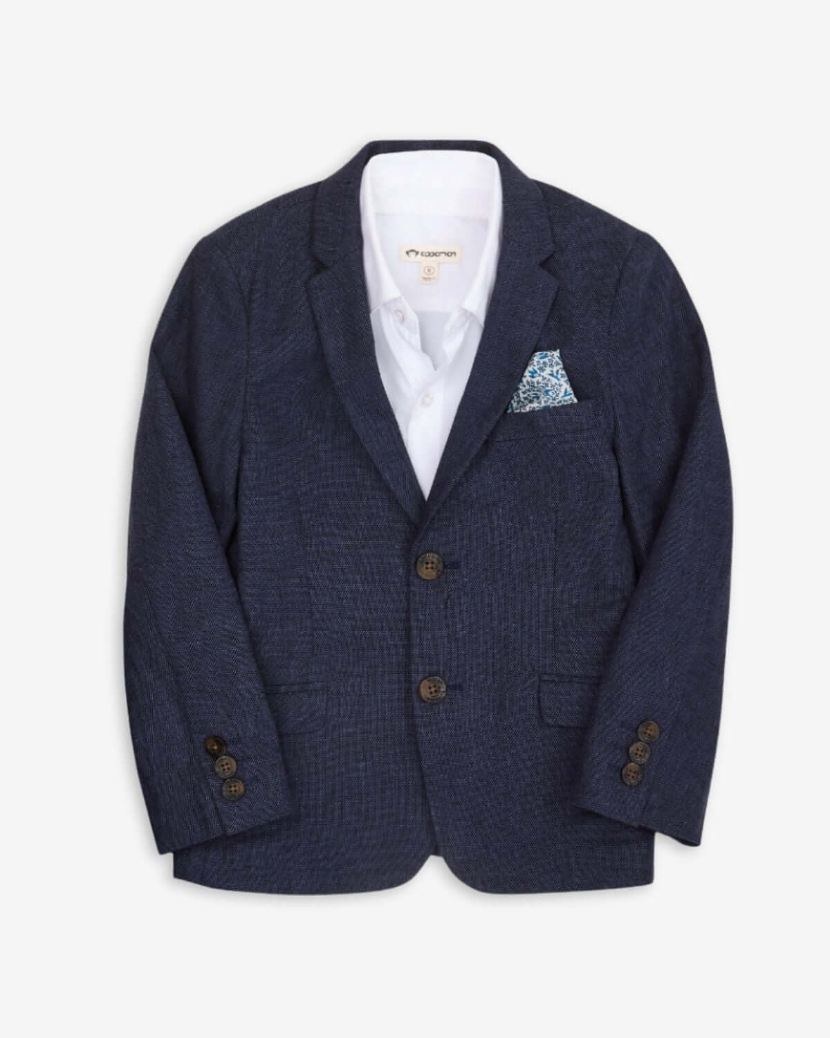 Blue Nights Linen Sports Jacket