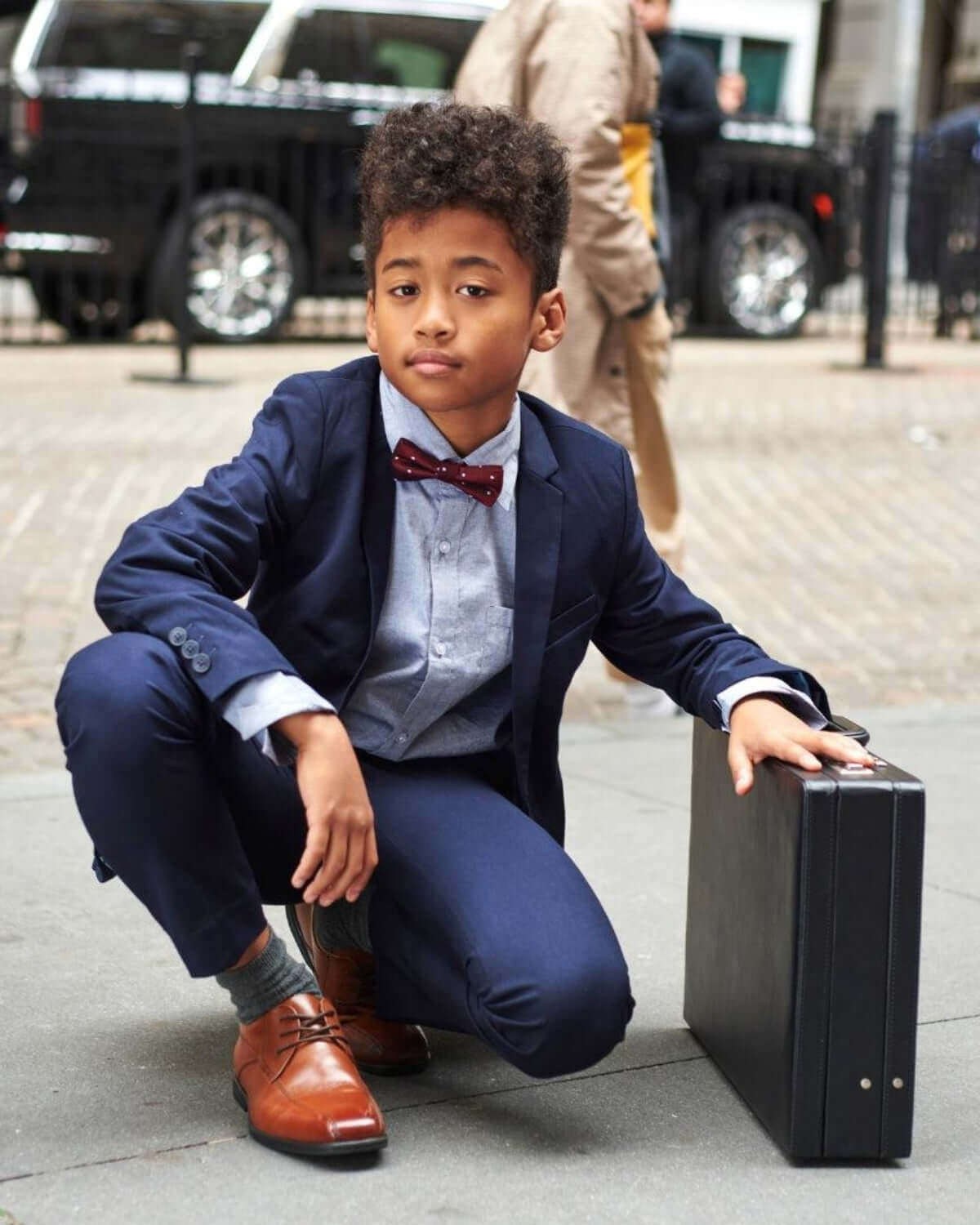 Navy Blue Suit Pants