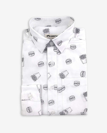Burgers & Fries Standard Button Down Shirt