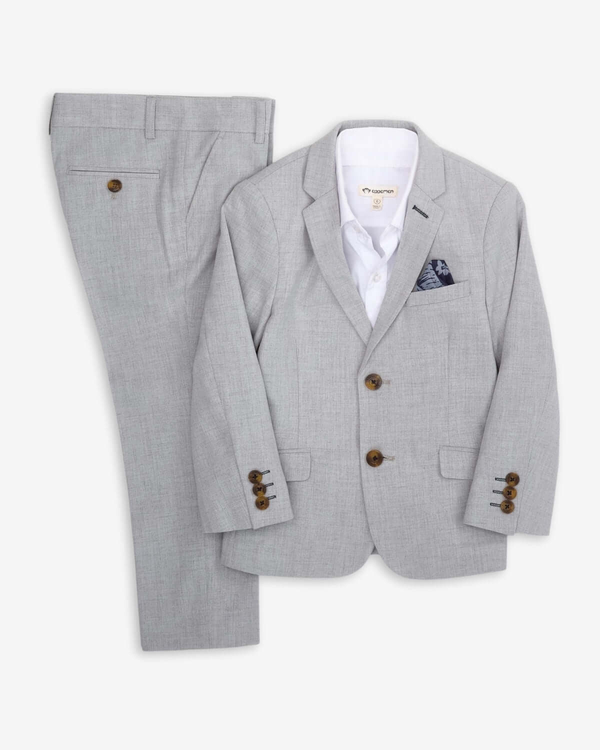 High Rise Grey Stretchy Mod Suit