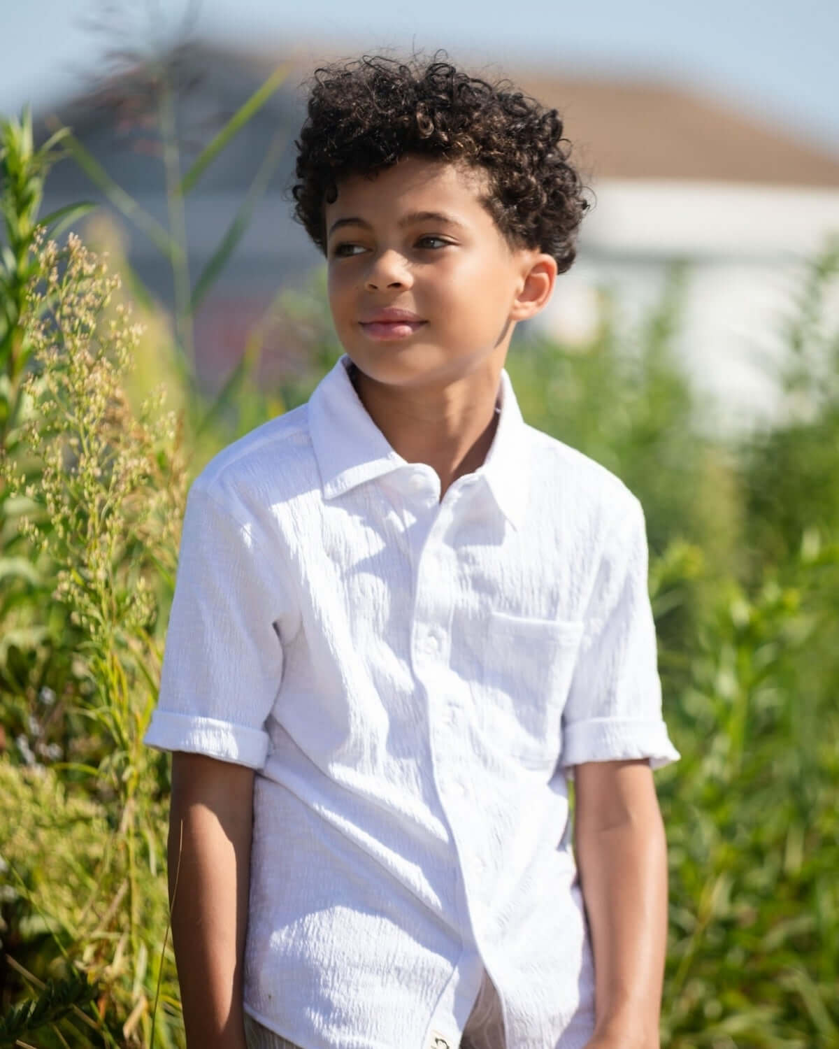 White Beach Shirt