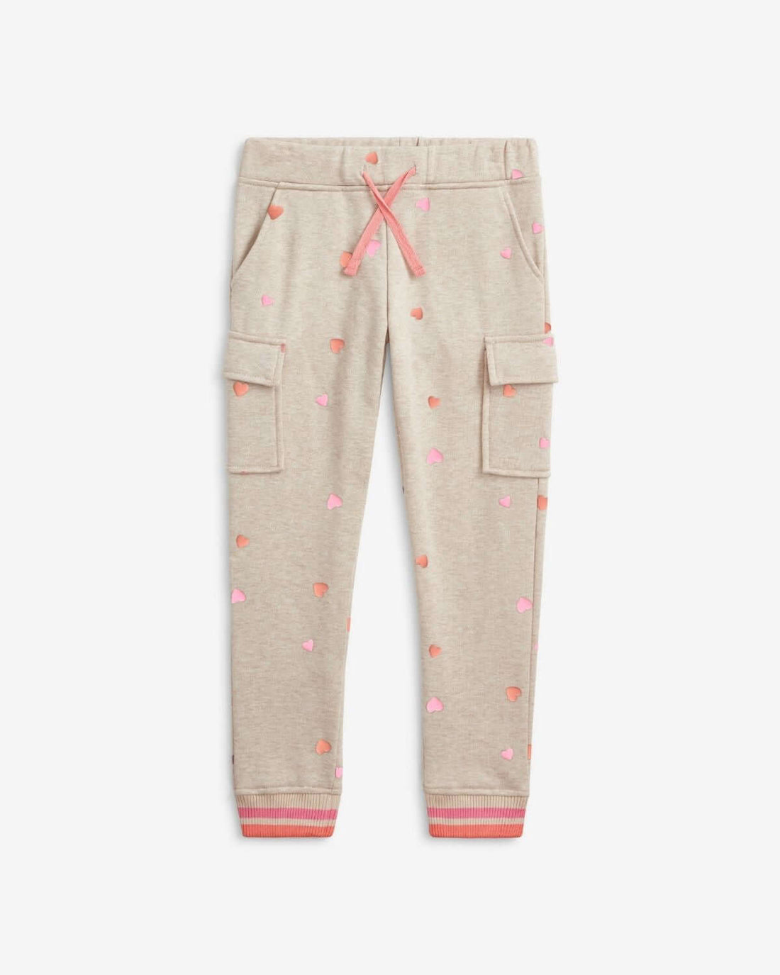 Heart Oatmeal Cozy Cargo Joggers