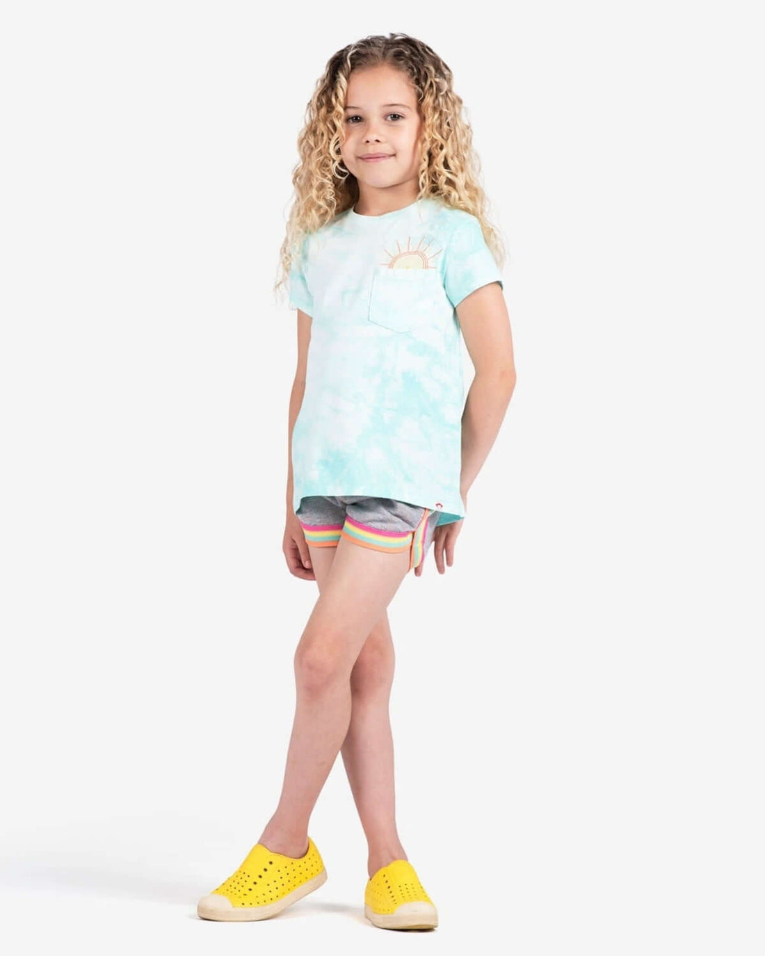 Heather Grey Sparkle Lori Shorts