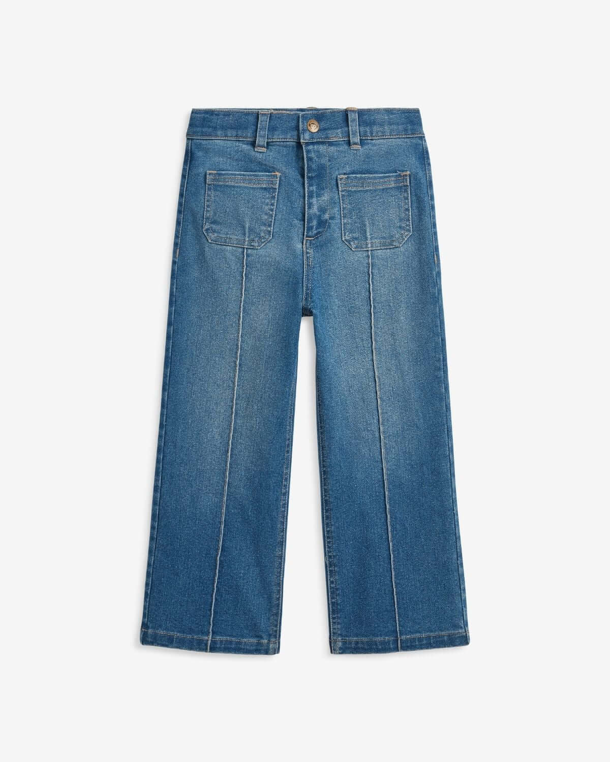 Medium Wash Wide Leg Jeans