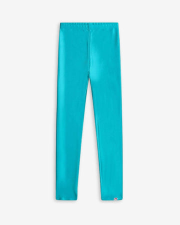 Metallic Aqua Leggings