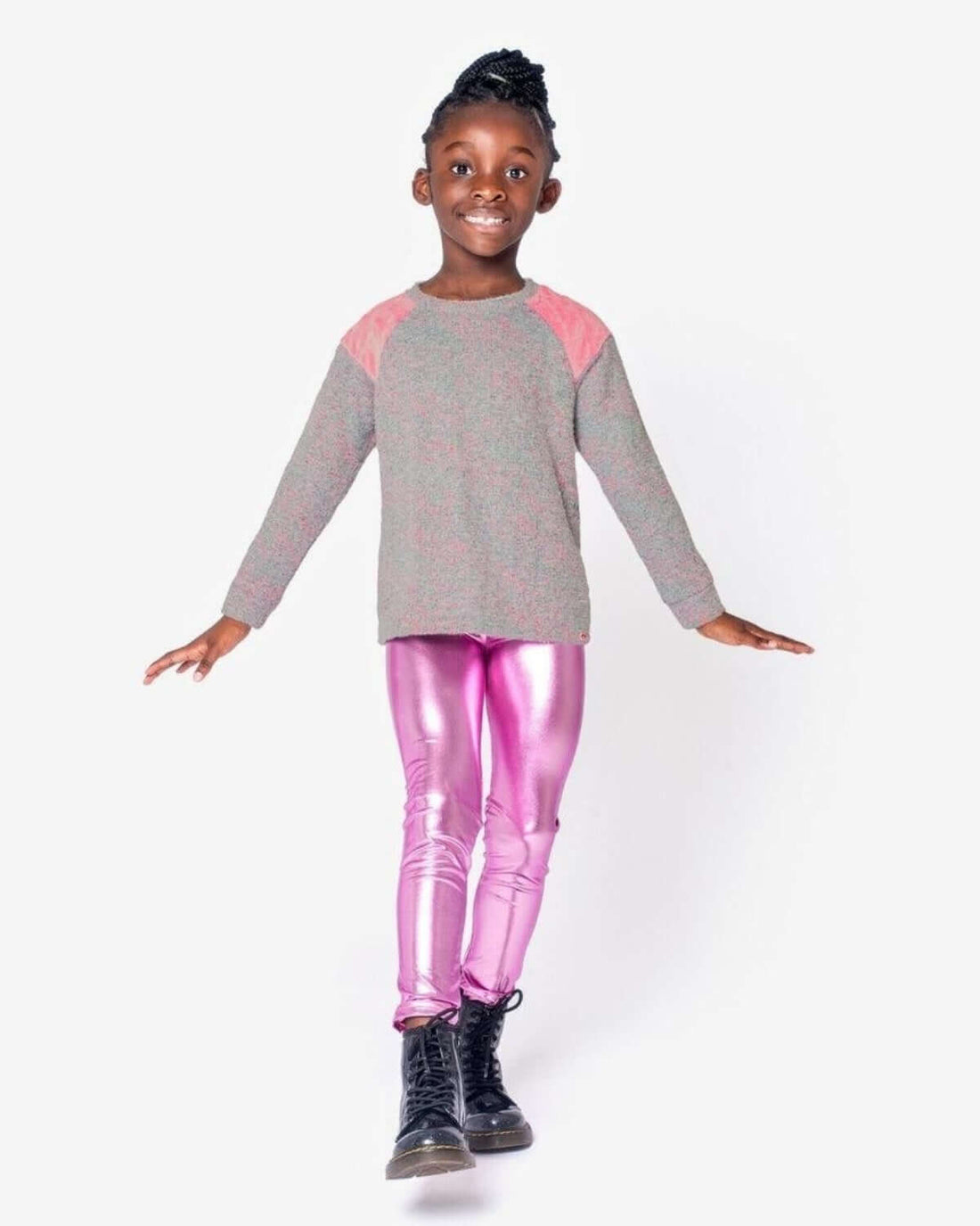 Metallic Pink Leggings