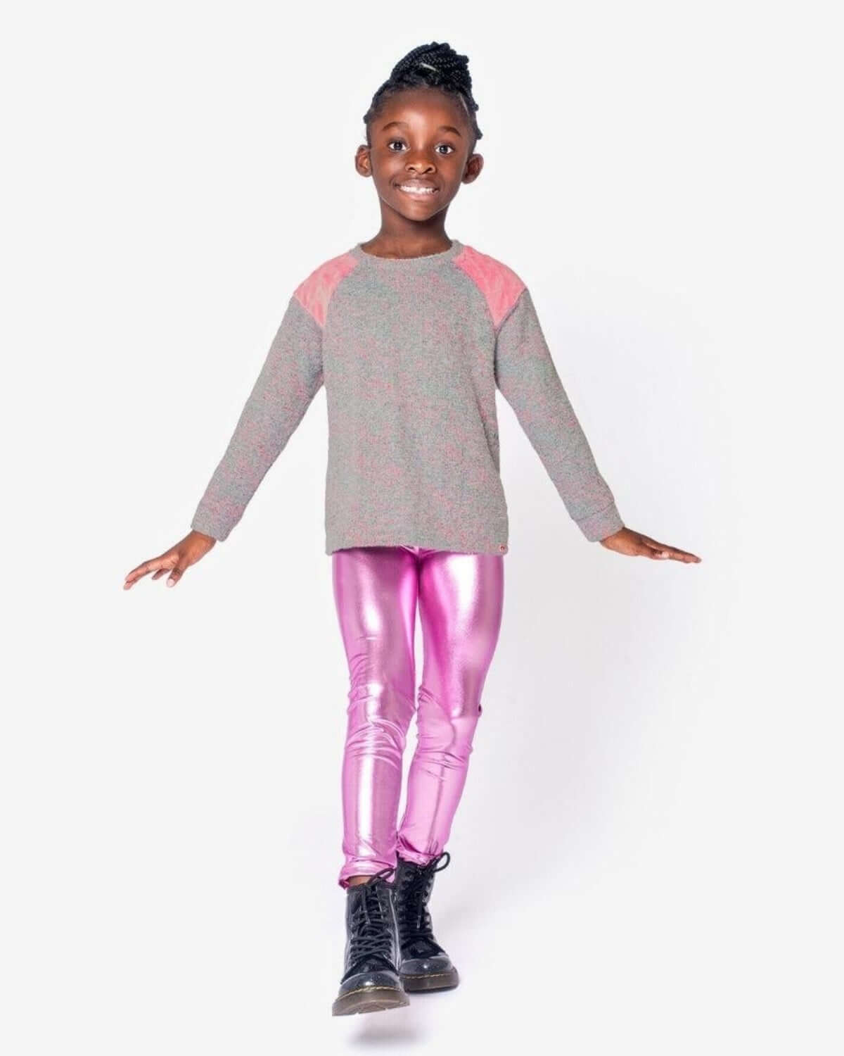 Metallic Pink Leggings
