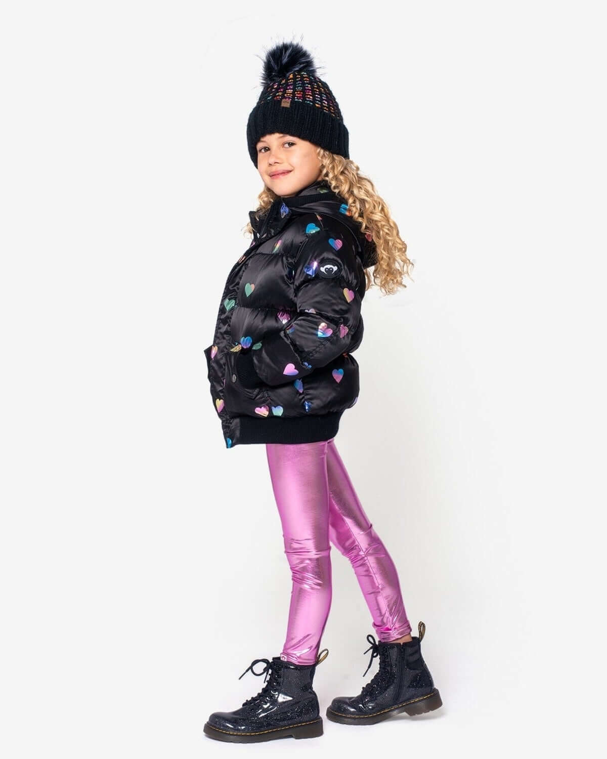 Metallic Pink Leggings