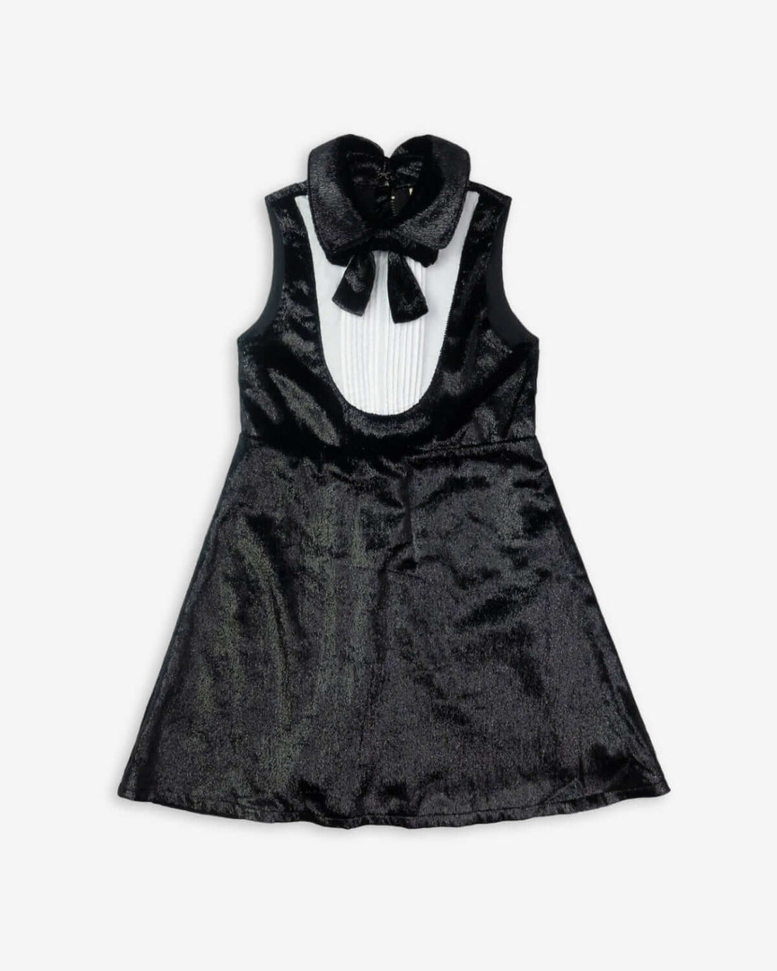 Black Velvet Tuxedo Dress