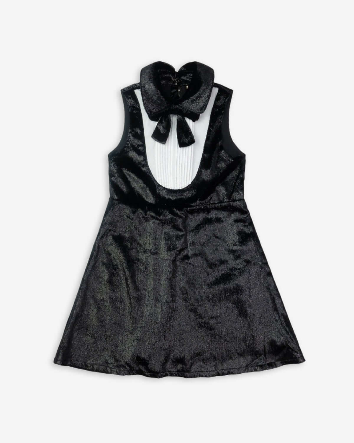 Black Velvet Tuxedo Dress