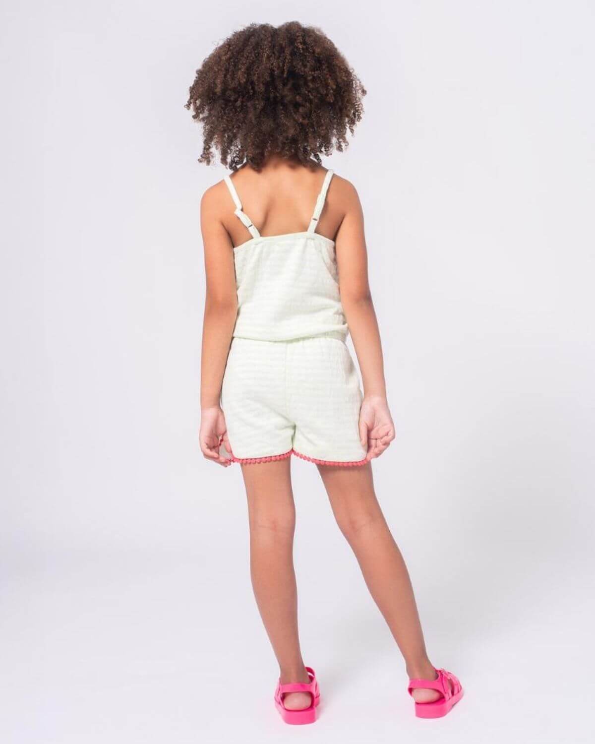 Light Green Stripe Novia Romper