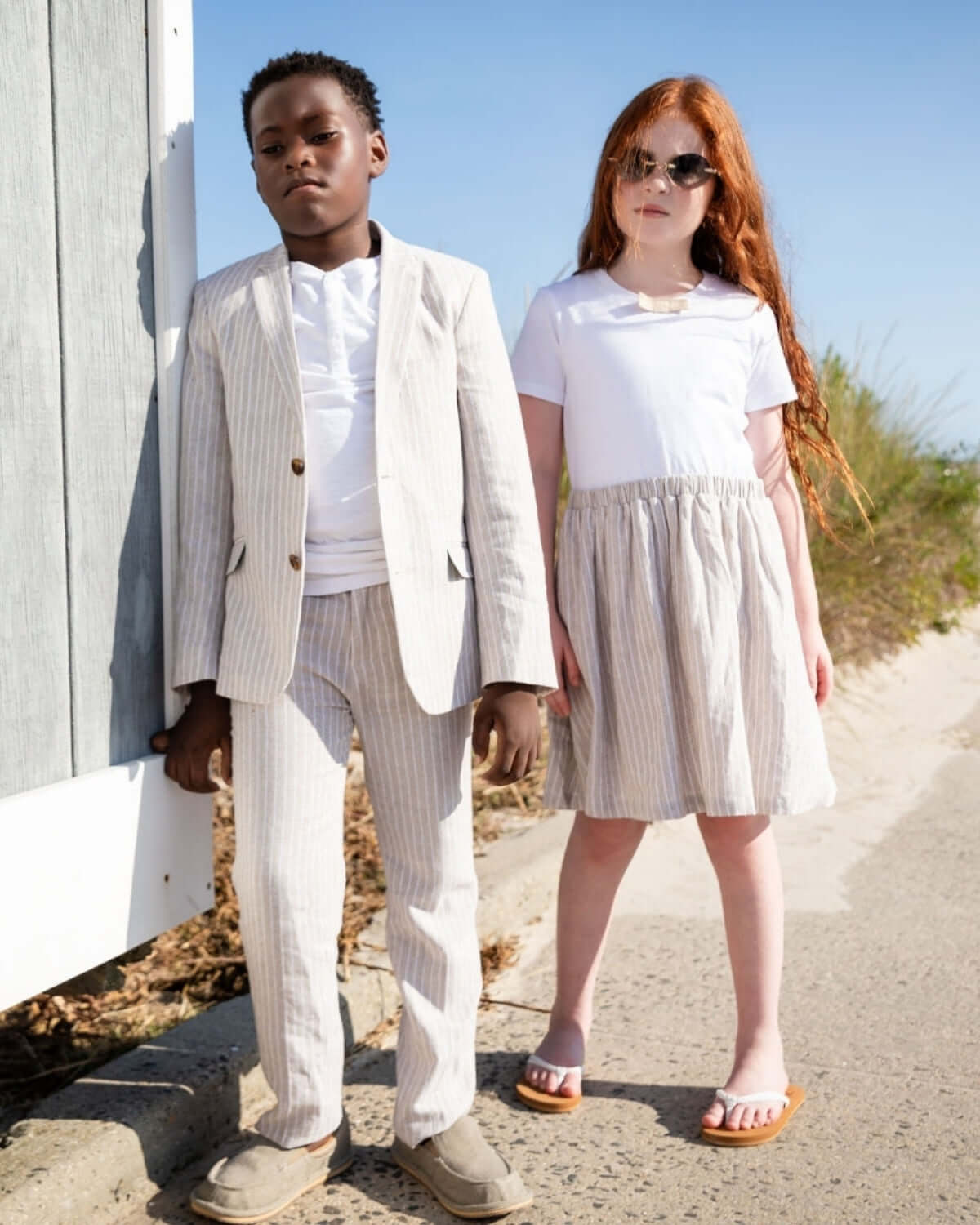 Sand Stripe Savanna T-Shirt Dress