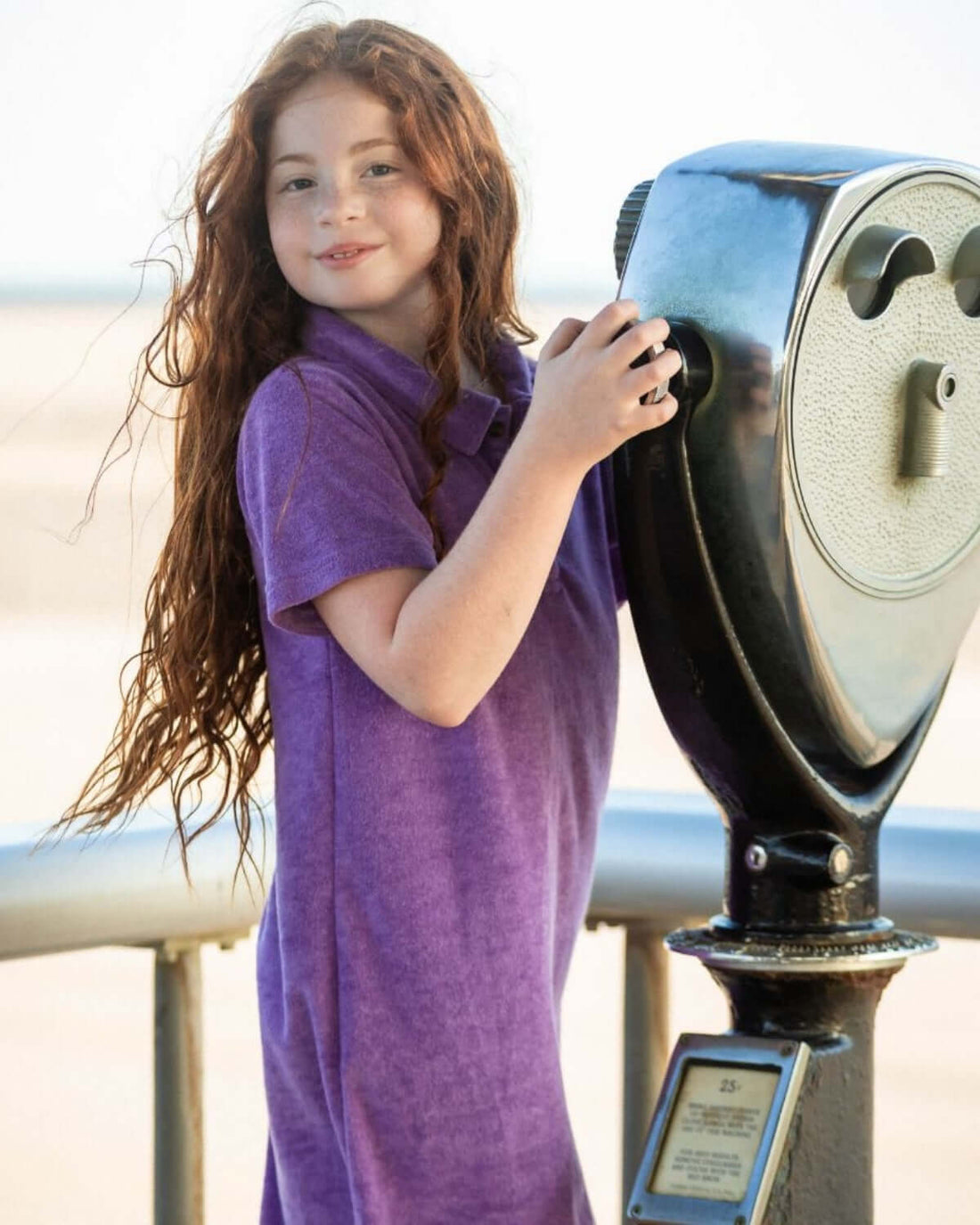 Purple Terry Fairbanks Polo Dress
